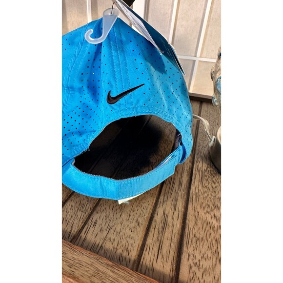 Nike RZN VRS Golf Hat Blue OSFM Adjustable Breathable Swoosh Logo Polyester New - Picture 5 of 10